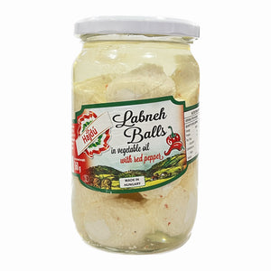 Hajdu Labneh Balls in Vegetable Oil with Red Peppers 360g