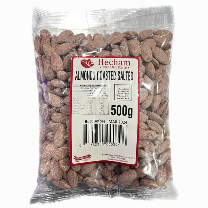 Hecham Almonds Roasted Salted 500g