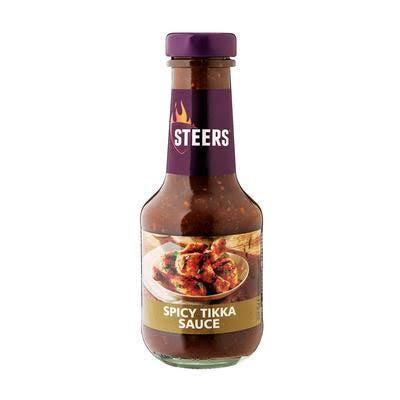 steers sauce spicy tikka 375ml