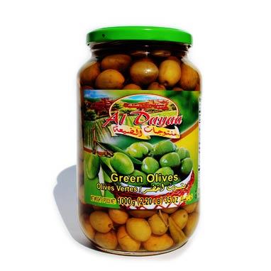 Al Dayaa Green Olives 1kg