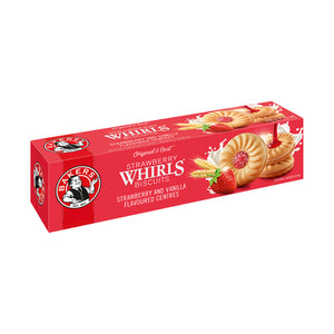 BAKERS STRAWBERRY WHIRLS BISCUITS 200g
