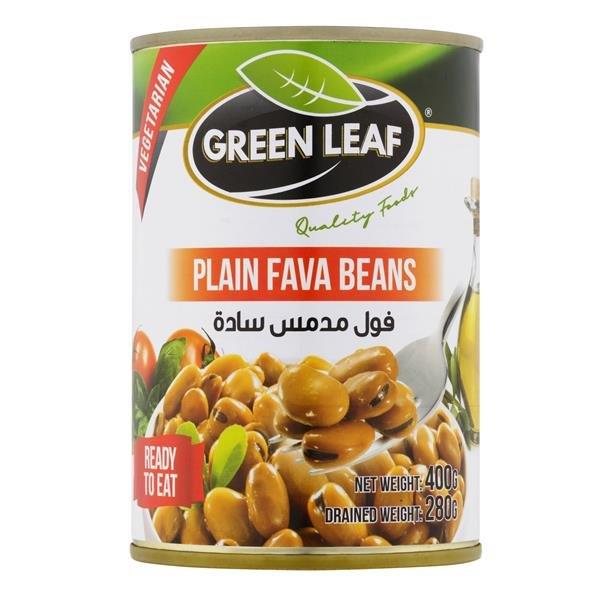 Green Leaf Plain fava beans 400g