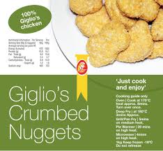 GIGLIO'S CRUMBED NUGGETS HANDCUT 1KG