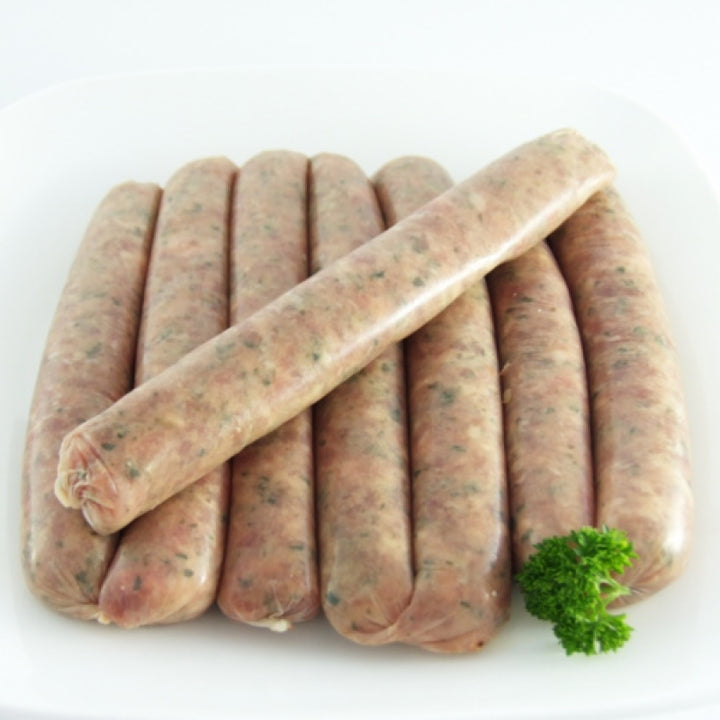 Herb and Garlic Beef Sausages