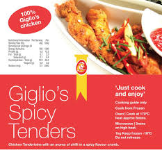 Giglio's Spicy Tenders Handcut 1kg
